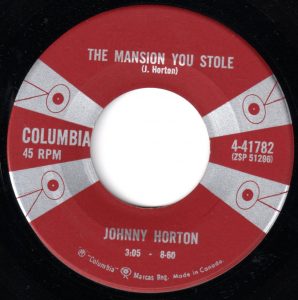 Johnny Horton - The Mansion You Stole 45 (Columbia Canada).jpg