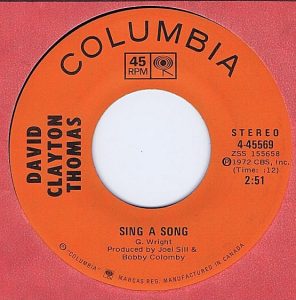 Sing A Song by David Clayton-Thomas