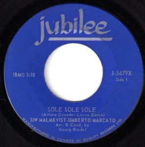 Siw Malmkvist & Umberto Marcato - Sole Sole Sole 45 (Jubilee Canada).jpg