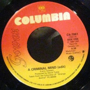 A Criminal Mind by Gowan