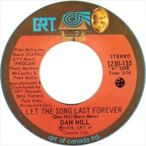 Let the Song Last Forever by Dan Hill