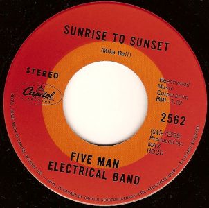 Sunrise to Sunset by Five Man Electrical Band
