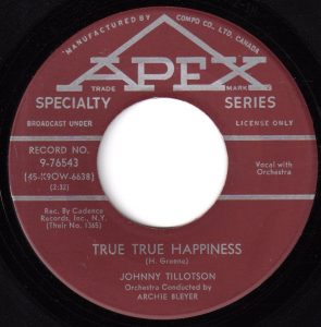 True, True Happiness by Johnny Tillotson