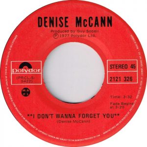 I Don't Wanna Forget You by Denise McCann