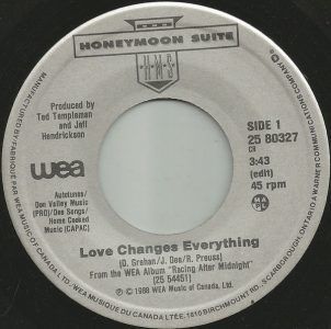 Love Changes Everything by Honeymoon Suite