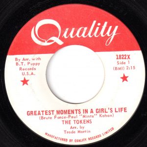 Greatest Moments In A Girls Life by The Tokens