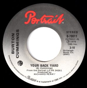 Your Back Yard by Burton Cummings