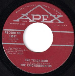 One Track Mind by The Knickerbockers