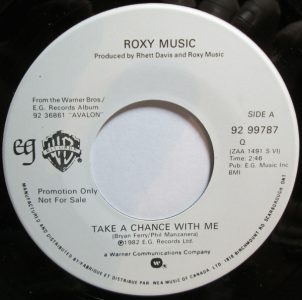 Take A Chance With Me by Roxy Music