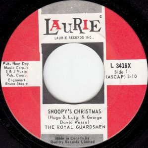 Snoopy's Christmas by The Royal Guardsmen