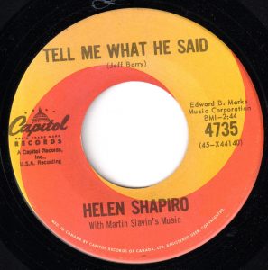 Tell Me What He Said by Helen Shapiro
