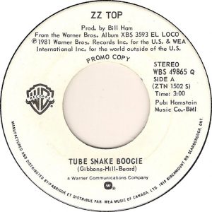 Tube Snake Boogie by ZZ Top