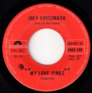 My Love Sings by Joey Gregorash