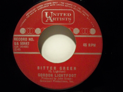 Bitter Green by Gordon Lightfoot