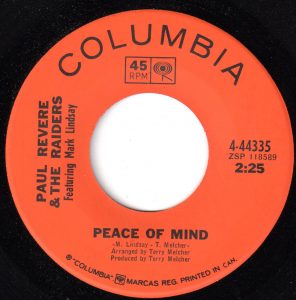 Peace Of Mind/Do Unto Others by Paul Revere & The Raiders