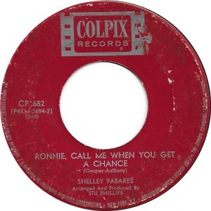 Ronnie, Call Me When You Get A Chance by Shelley Fabares