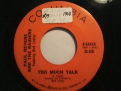 Too Much Talk by Paul Revere And The Raiders