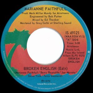 Broken English by Marianne Faithfull