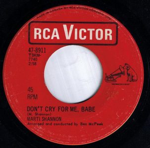 Don't Cry For Me Babe by Marti Shannon