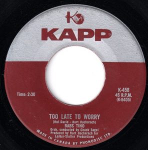 Too Late To Worry by Babs Tino