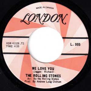 Rolling Stones - We Love You 45 (London Canada)