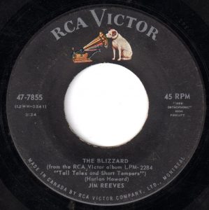 Jim Reeves - The Blizzard 45 (RCA Victor Canada)