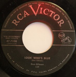 Don Gibson - Look Who's Blue 45 (RCA Victor Canada)