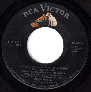 Elvis Presley - Trouble - King Creole EP 45 Side 1 (RCA Victor Canada EPA 4321)