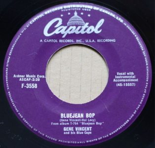 Gene Vincent - Bluejean Bop 45 (Capitol Canada)