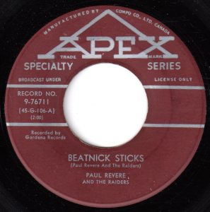 Paul Revere & The Raiders - Beatnick Sticks 45 (Apex)