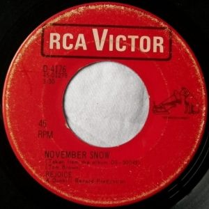 Rejoice - November Snow 45 (RCA Victor Canada)