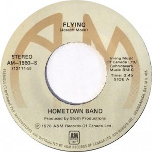 Hometown Band - Flying 45 (A&M Canada)