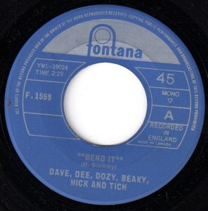 Dave Dee, Dozy, Beaky, Mick & Tich - Bend It 45 (Fontana Canada)