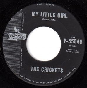 Crickets - My Little Girl 45 (Liberty Canada)