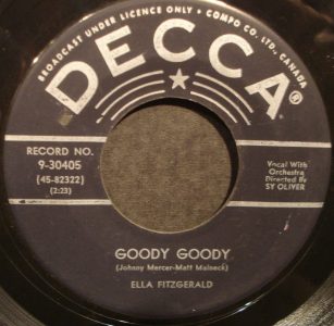 Ella Fitzgerald - Goody Goody 45 (Decca Canada)
