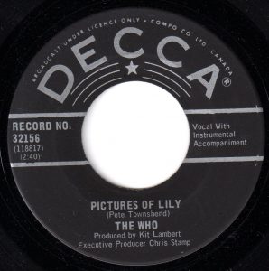Who - Pictures Of Lily 45 (Decca Canada)
