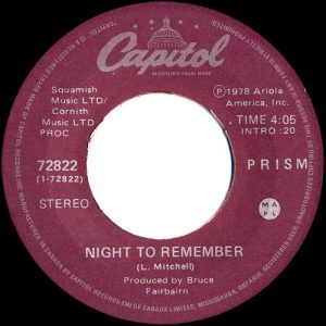 Prism-Night To Remember (Cdn)