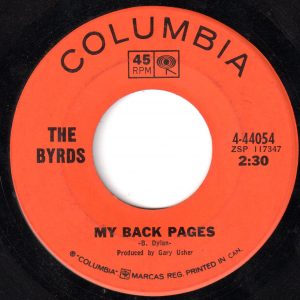 Byrds - My Back Pages 45 (Columbia Canada)