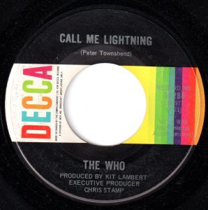 Who - Call Me Lightning 45 (Decca Canada)