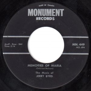 Jerry Byrd - Memories Of Maria 45 (Monument Canada)