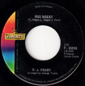 P.J. Proby - Niki Hoeky 45 (Liberty Canada)