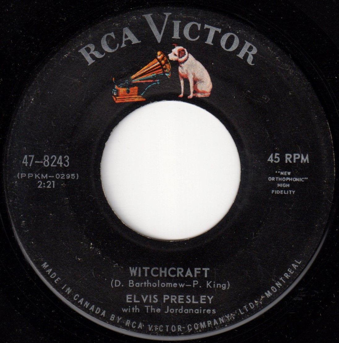 Elvis Presley - Witchcraft 45 (RCA Victor Canada) -