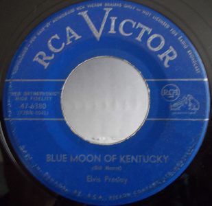 Elvis Presley - Blue Moon Of Kentucky 45 (RCA Victor Blue Label Canada)
