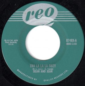 Tra La La La Suzy by Dean And Jean