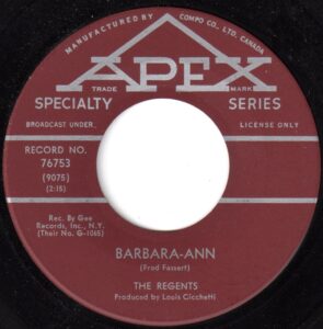 Regents - Barbara Ann 45 (Apex)