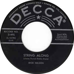 Gypsy Woman/String Along by Rick Nelson