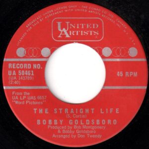 Bobby Goldsboro - The Straight Life 45 (UA Canada) (2)