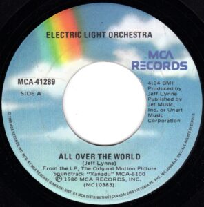 Electric Light Orchestra - All Over The World 45 (MCA Canada)