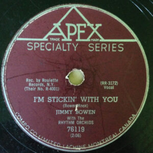 I'm Stickin' With You by Jimmy Bowen
