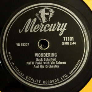 Wondering by Patti Page